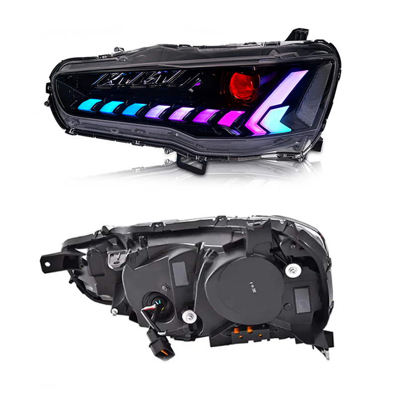 三菱ランサー EVO X 2008-2017 LED ヘッドライト RGB